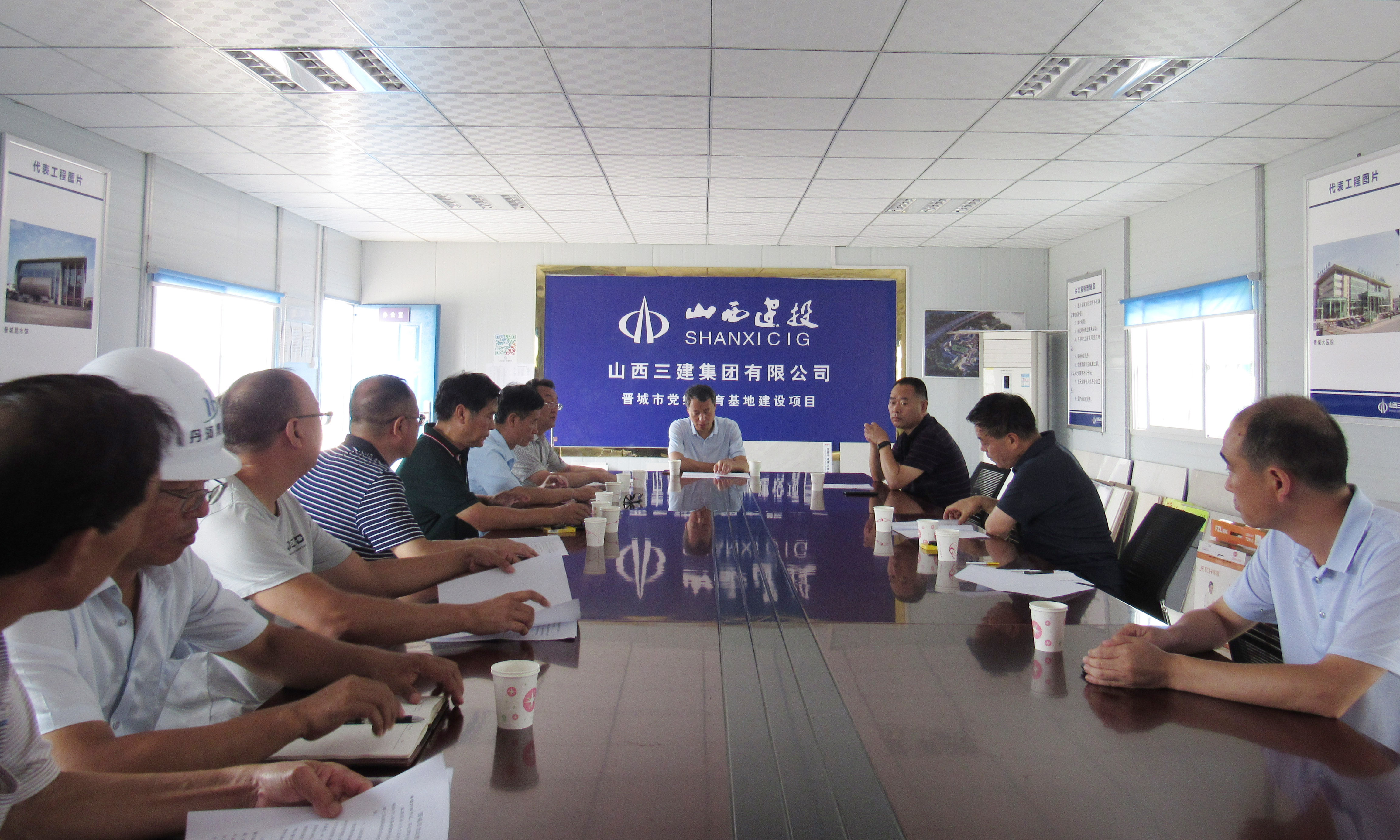 晋城市纪委书记调研山西建投三建集团承建的晋城党纪教育基地ob电竞项目
